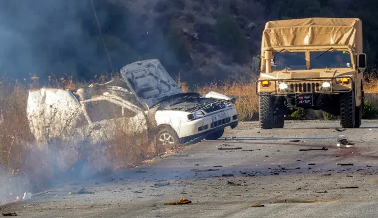 مسيّرة إسرائيلية تستهدف سيارة شرق لبنان وتقتل أربعة قرب الحدود