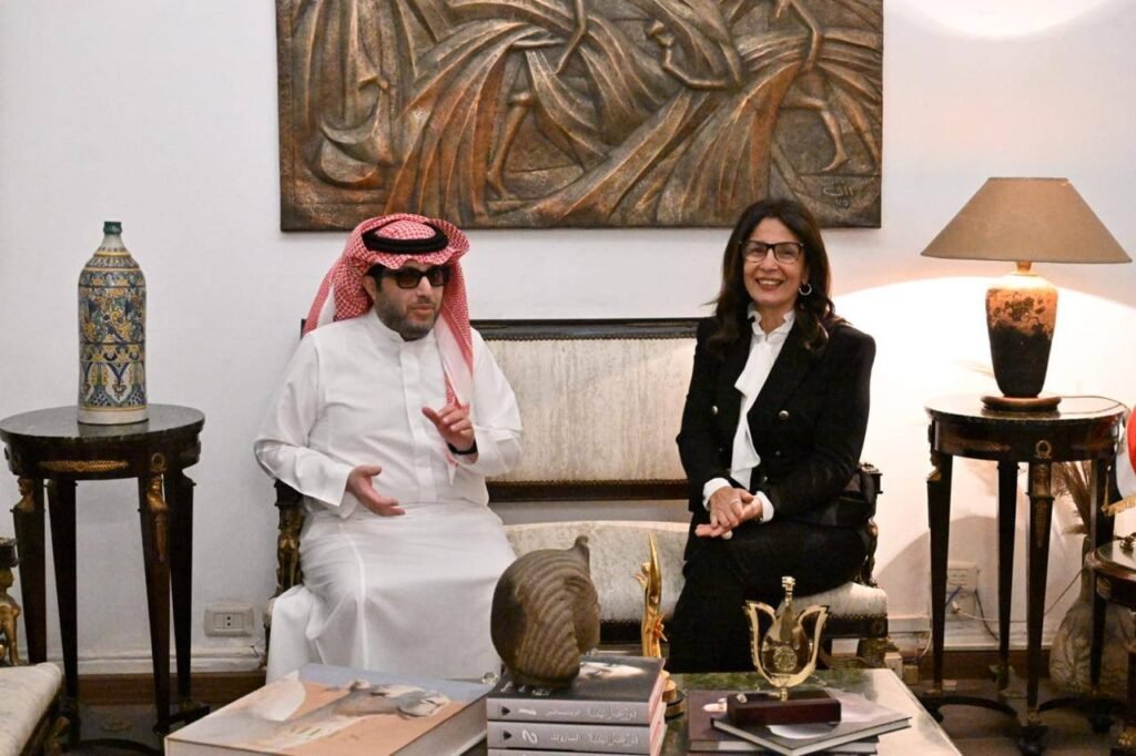 وزيرة الثقافة تستقبل تركي آل الشيخ لبحث تعزيز التعاون الثقافي المصري السعودي