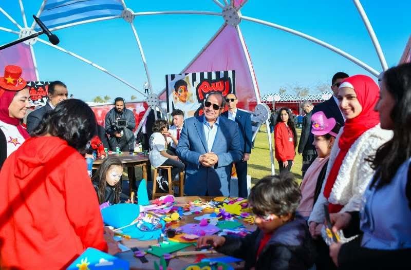 الرئيس عبد الفتاح السيسي يفتتح مشروع مونوريل شرق النيل