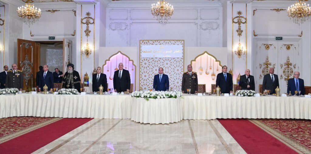 خلال كلمة الرئيس في حفل الإفطار السنوي الذي أقامته القوات المسلحة