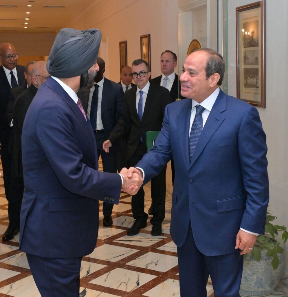 الرئيس السيسي يستقبل رئيس البنك الدولي ويبحث التعاون التنموي والأزمات الإقليمية