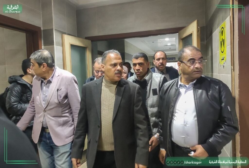 محافظ الشرقية يتفقد مصابي حادث تصادم ميني باص بمستشفى العاشر الجامعي