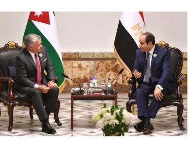 الرئيس السيسي يتلقى اتصالاً من الملك عبدالله الثاني تأكيد وحدة الموقف المصري الأردني في خفض التصعيد