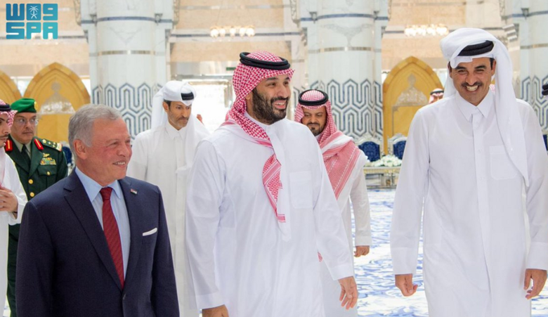 قمة جدة الثلاثية لقادة السعودية وقطر والأردن تحذر من تصعيد إيراني يهدد أمن المنطقة