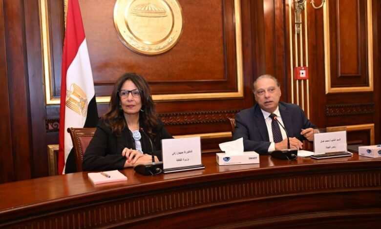 لجنة العلاقات الخارجية بمجلس الشيوخ تناقش مع وزيرة الثقافة ملف القوة الناعمة لمصر