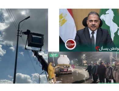 محافظ الشرقية يوجه بتكثيف الجهود الميدانية لرفع آثار الأمطار وتأمين أعمدة الإنارة