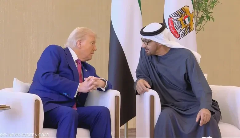 محمد بن زايد يبحث هاتفياً مع ترامب الاعتداءات الإيرانية السافرة على الإمارات
