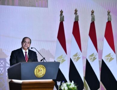 شارك السيد الرئيس عبد الفتاح السيسي، اليوم، في احتفال عيد العمال
