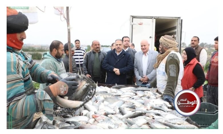 محافظ الشرقية يفتتح موسم صيد الأسماك بمزرعة العباسة ويؤكد دعم الإنتاج المحلي