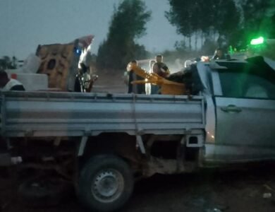 مصرع ثمانية أشخاص وإصابة أربعة في تصادم مروع بطريق السادات