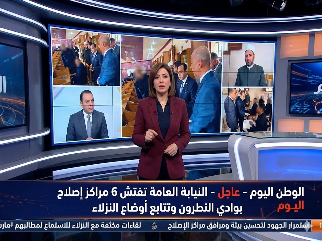 النيابة العامة تفتش 6 مراكز إصلاح بوادي النطرون وتتابع أوضاع النزلاء