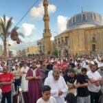 آلاف المواطنين يؤدون صلاة عيد الأضحى بساحة الحسين ببورسعيد وسط أجواء إيمانية مبهجة
