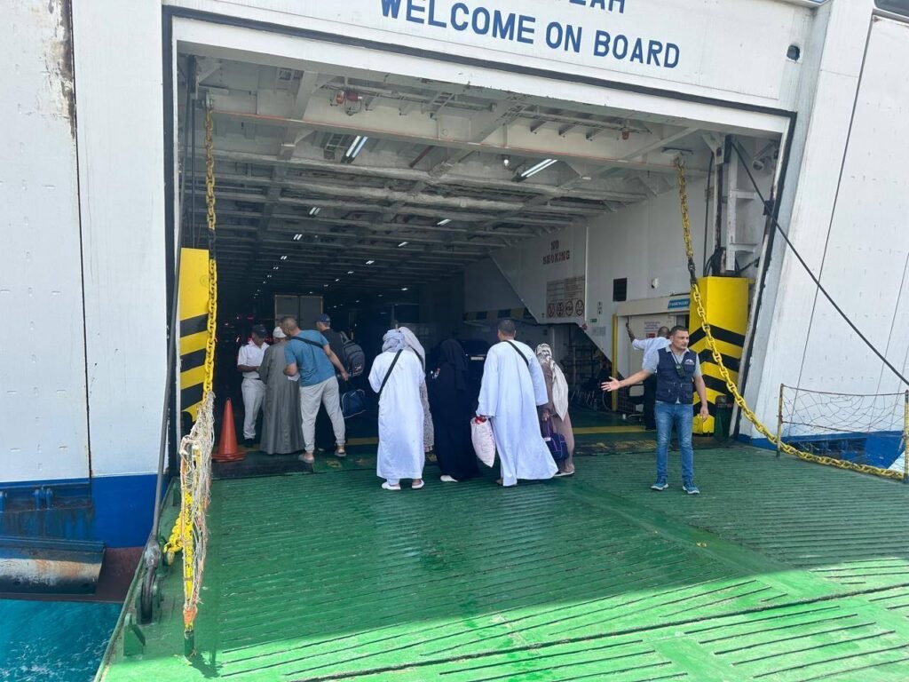 انطلاق أول أفواج الحج البري من ميناء نويبع البحري اليوم صباحاً