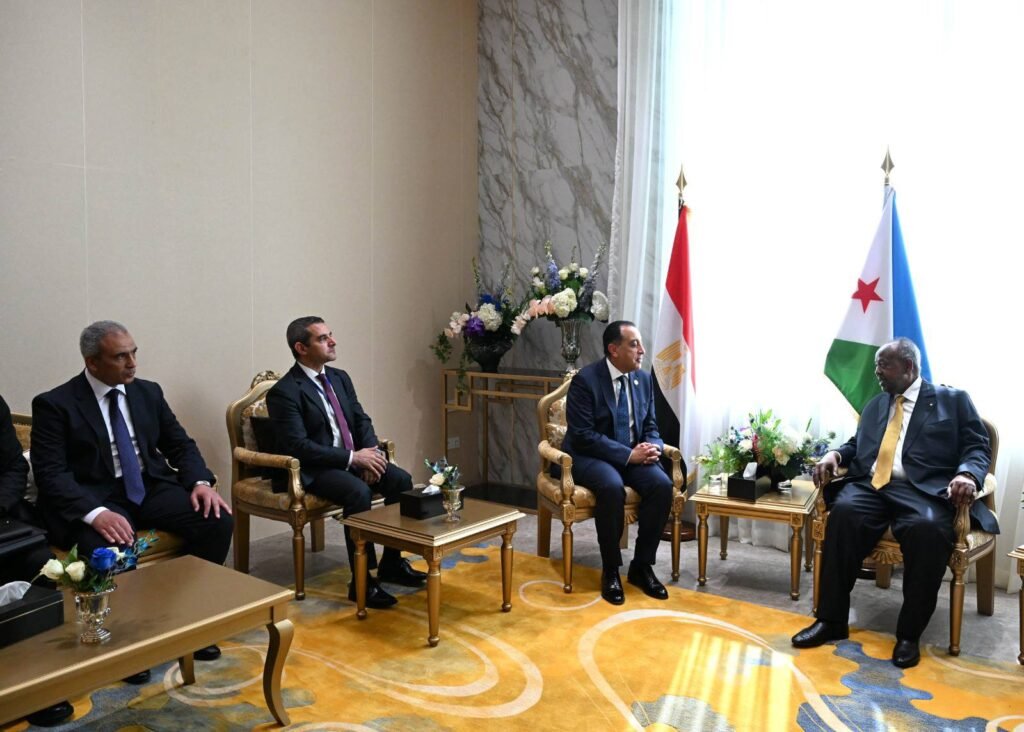 مدبولي يؤكد متانة العلاقات المصرية الجيبوتية خلال لقاء الرئيس جيله بتنصيبه