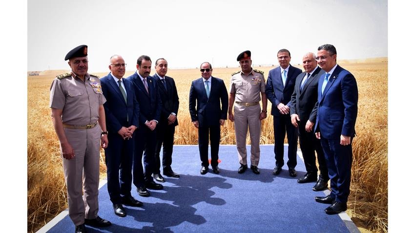  الرئيس السيسي يفتتح مشروع الدلتا الجديدة بمحور الشيخ زايد
