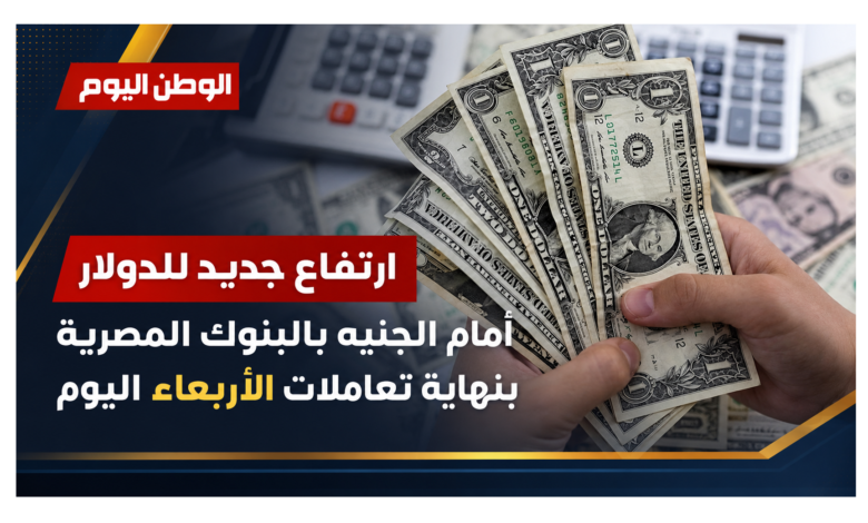 ارتفاع جديد للدولار أمام الجنيه بالبنوك المصرية بنهاية تعاملات الأربعاء اليوم