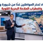 الأرصاد تحذر المواطنين غدًا من شبورة ورياح واضطراب الملاحة البحرية القوية