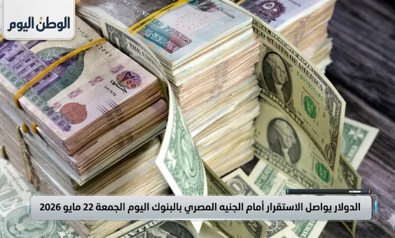 الدولار يواصل الاستقرار أمام الجنيه المصري بالبنوك اليوم الجمعة 22 مايو 2026