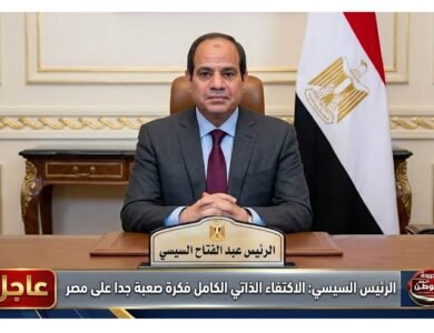 الرئيس السيسي الاكتفاء الذاتي الكامل فكرة صعبة جدا على مصر