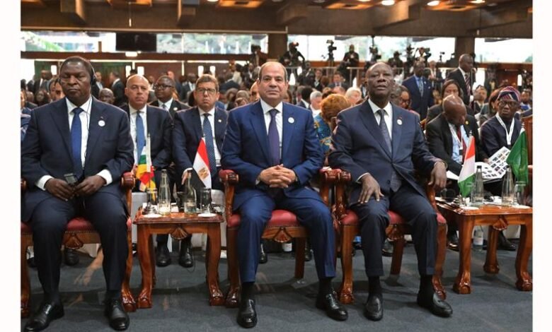 السيسي يؤكد بنيروبي ضرورة إصلاح النظام المالي العالمي ودعم أفريقيا المستدام