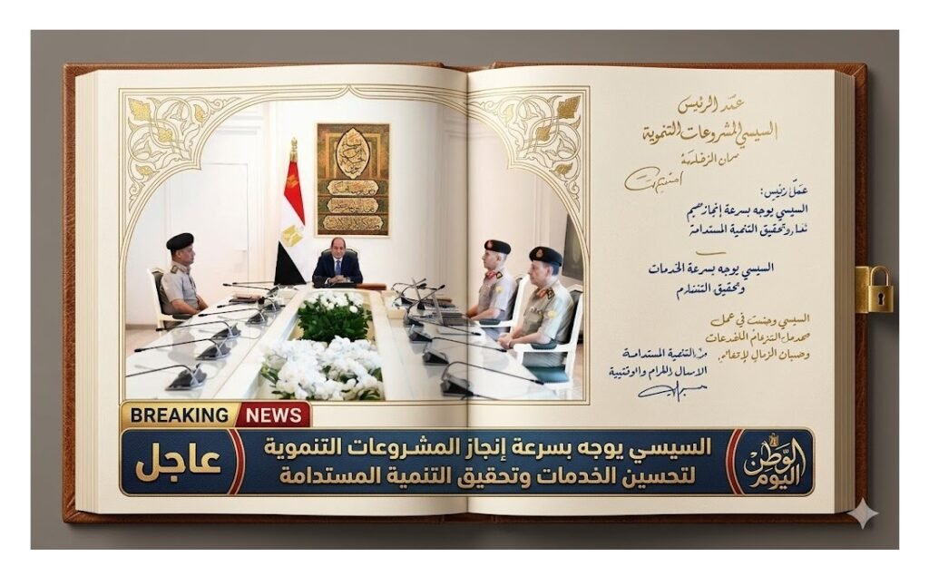 السيسي يوجه بسرعة إنجاز المشروعات التنموية لتحسين الخدمات وتحقيق التنمية المستدامة