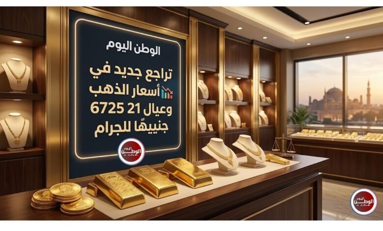 تراجع جديد في أسعار الذهب وعيار 21 يسجل 6725 جنيهًا للجرام