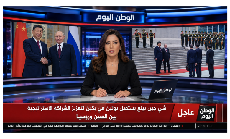 شي جين بينغ يستقبل بوتين في بكين لتعزيز الشراكة الاستراتيجية بين الصين وروسيا