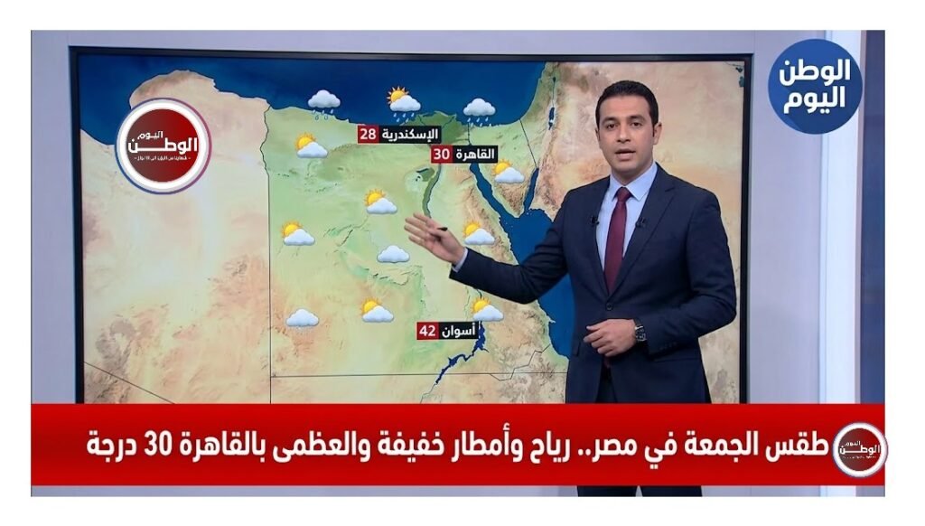 طقس الجمعة في مصر.. رياح وأمطار خفيفة والعظمى بالقاهرة 30 درجة