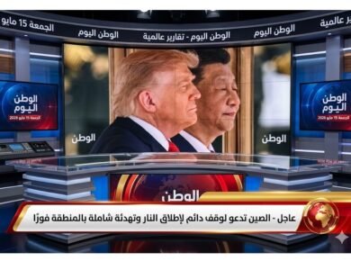 عاجل الصين تدعو لوقف دائم لإطلاق النار وتهدئة شاملة بالمنطقة فورًا