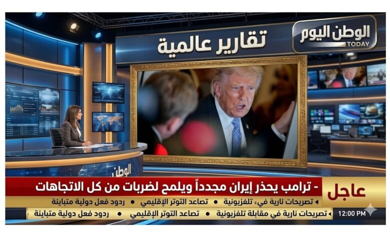 عاجل - ترامب يحذر إيران مجدداً ويلمح لضربات من كل الاتجاهات