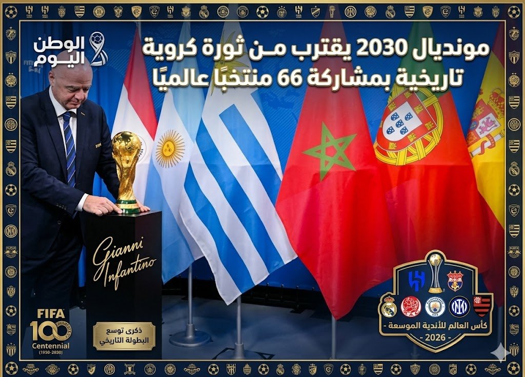 مونديال 2030 يقترب من ثورة كروية تاريخية بمشاركة 66 منتخبًا عالميًا
