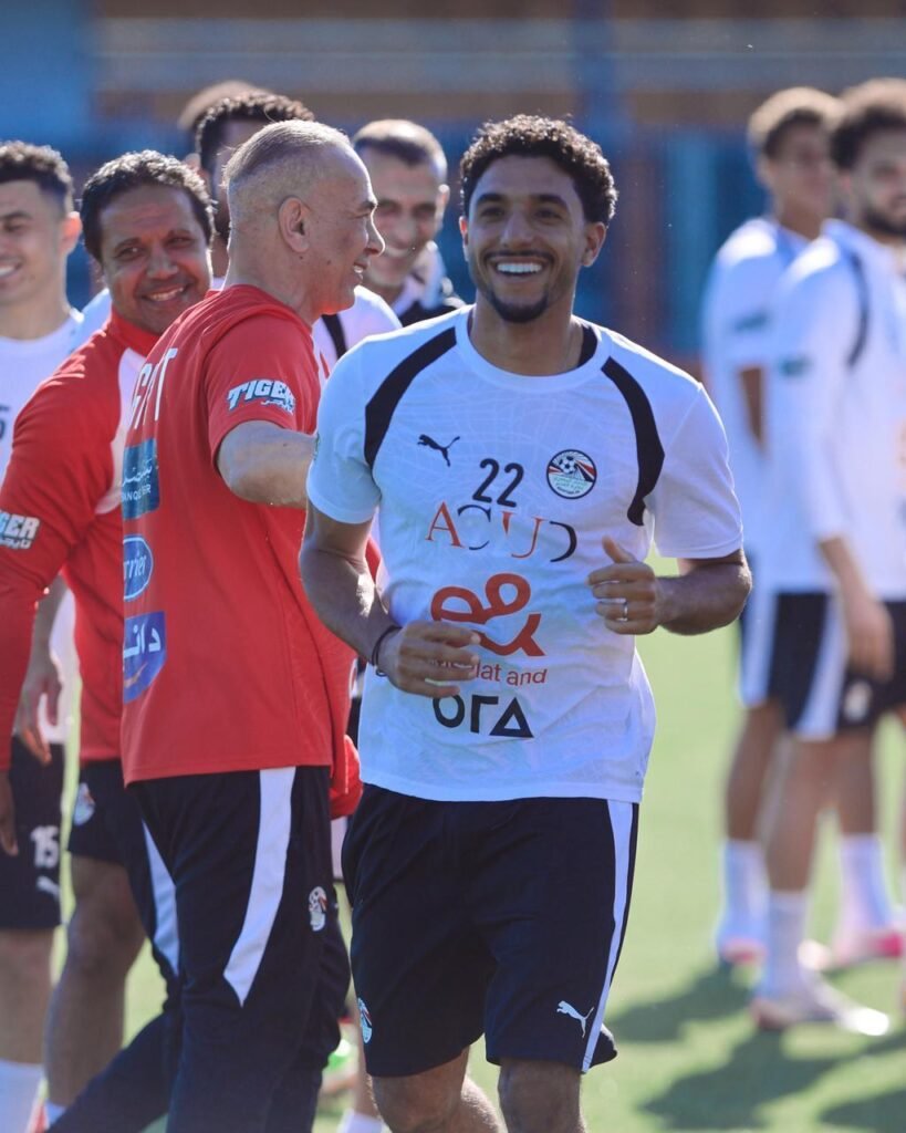 منتخب مصر يكتمل النجوم استعدادًا لمواجهة البرازيل وممر شرفي لمرموش الودية بالصور