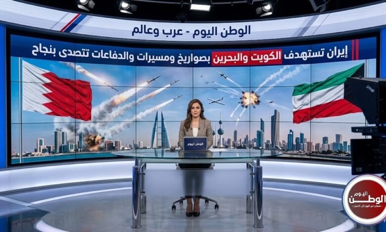 إيران تستهدف الكويت والبحرين بصواريخ ومسيرات والدفاعات تتصدى بنجاح