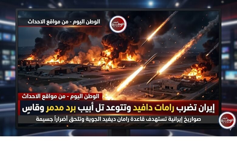 إيران تضرب رامات دافيد وتتوعد تل أبيب برد مدمر وقاسٍ