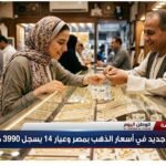 ارتفاع جديد في أسعار الذهب بمصر وعيار 14 يسجل 3990 جنيهًا