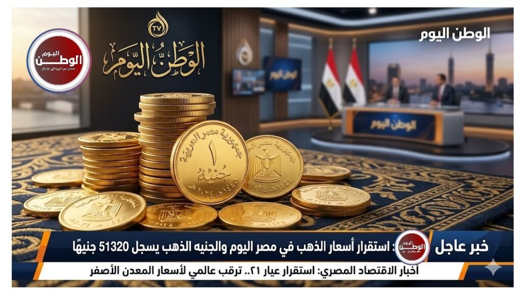 استقرار أسعار الذهب في مصر اليوم والجنيه الذهب يسجل 51320 جنيهًا