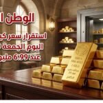 استقرار سعر كيلو الذهب اليوم الجمعة 19 يونيو 2026 عند 6.99 مليون جنيه