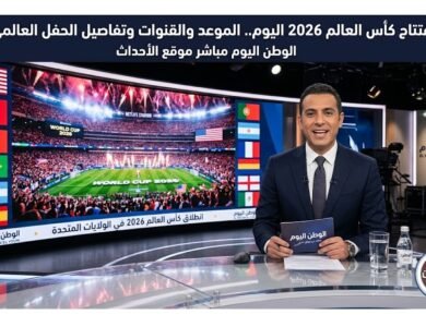 افتتاح كأس العالم 2026 اليوم.. الموعد والقنوات وتفاصيل الحفل العالمي