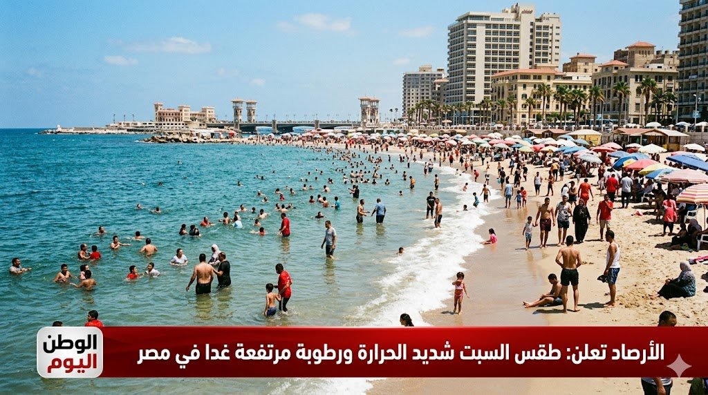 الأرصاد تعلن طقس السبت شديد الحرارة ورطوبة مرتفعة غدا في مصر
