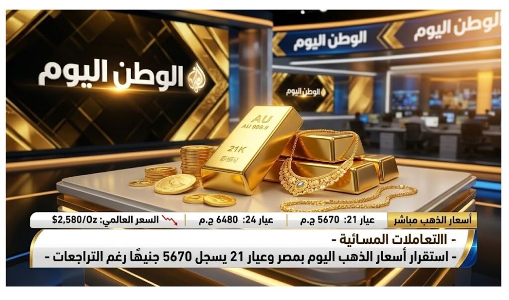 التعاملات المسائية - استقرار أسعار الذهب اليوم بمصر وعيار 21 يسجل 5670 جنيهًا رغم التراجعات 