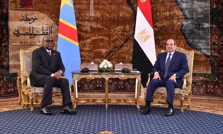 الرئيس السيسي وتشيسيكيدي يؤكدان تعزيز الشراكة الاستراتيجية ودعم الاستقرار والتنمية الإفريقية