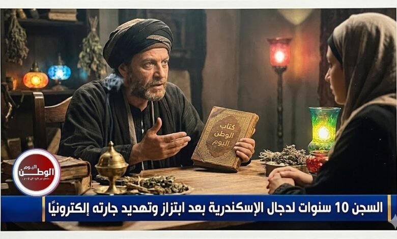 السجن 10 سنوات لدجال الإسكندرية بعد ابتزاز وتهديد جارته إلكترونيًا رادع