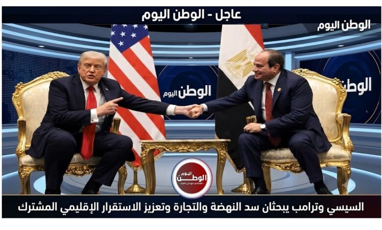 السيسي وترامب يبحثان سد النهضة والتجارة وتعزيز الاستقرار الإقليمي المشترك