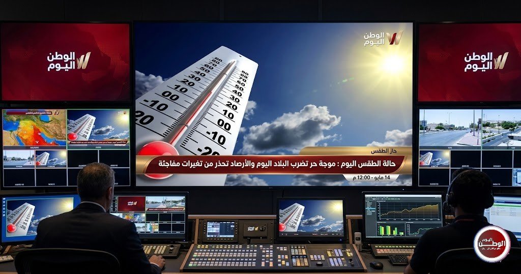 حالة الطقس اليوم  موجة حر تضرب البلاد اليوم والأرصاد تحذر من تغيرات مفاجئة
