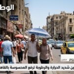 الطقس غداً الإثنين شديد الحرارة والرطوبة ترفع المحسوسة بالقاهرة إلى 38 درجة
