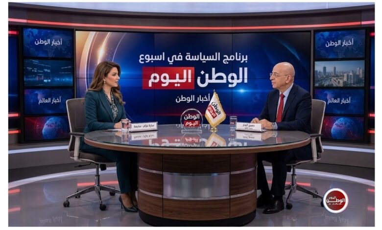 الكاتب الصحفي حسن النجار والاعلامية سارة عزام