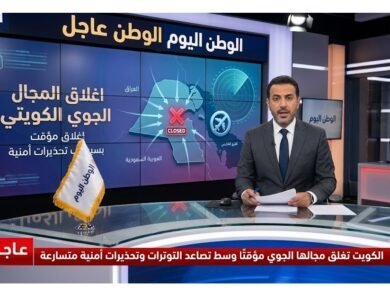 الكويت تغلق مجالها الجوي مؤقتًا وسط تصاعد التوترات وتحذيرات أمنية متسارعة