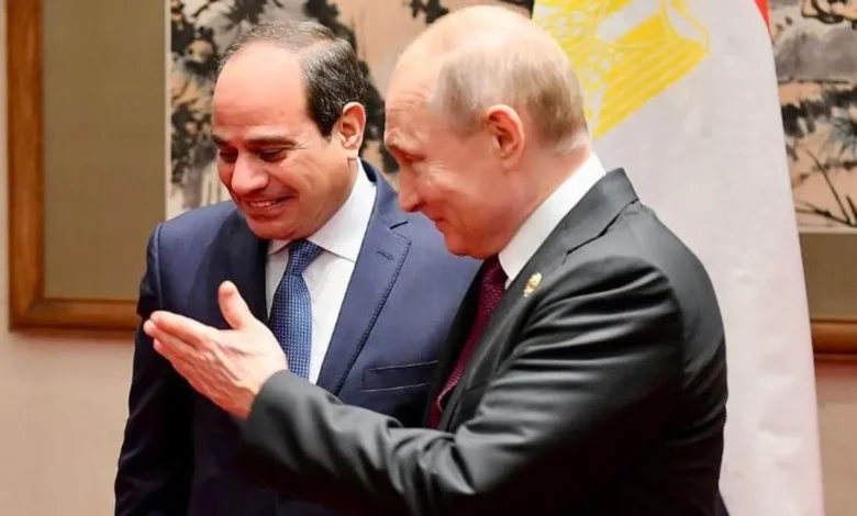 بوتين يشيد بدور السيسي المحوري في حل أزمات الشرق الأوسط