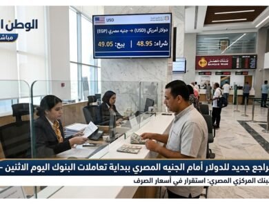 تراجع جديد للدولار أمام الجنيه المصري ببداية تعاملات البنوك اليوم الاثنين