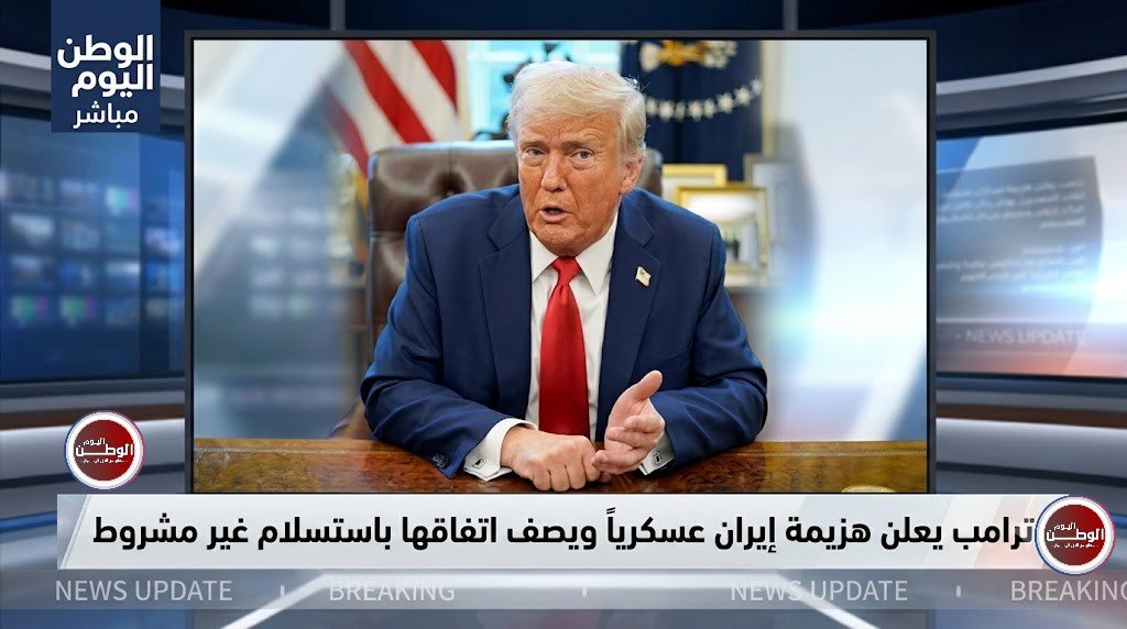 ترامب يعلن هزيمة إيران عسكرياً ويصف اتفاقها باستسلام غير مشروط